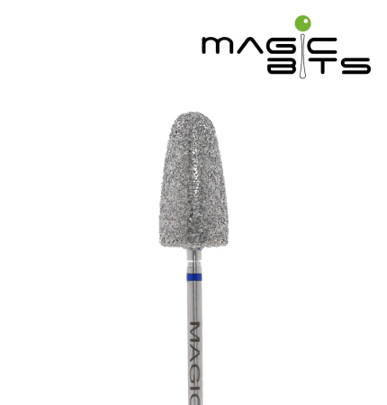 Magic bits гранатовый конус для педикюра - 2 этап "срединная шлифовка" (10мм) австрия